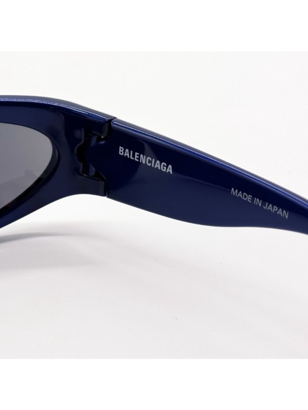 NEW BALENCIAGA BB0157S 009 SUNGLASSES BLUE UNISEX EYEWEAR BALENCIAGA - Picture 9 of 10